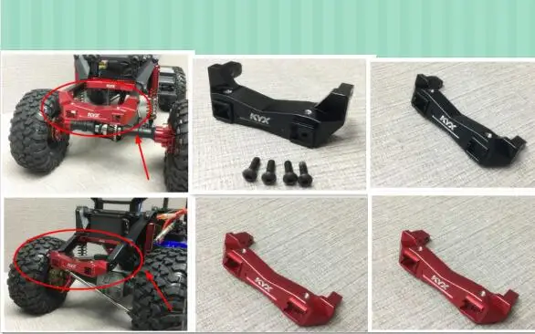 Задняя/Передняя CNC ось бампер кронштейн Монтажная скоба для Hraxxas TRX4 T4 Rover Land Defender