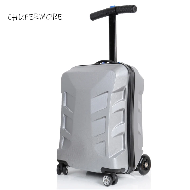 US $139.75 CHUPERMORE Fashion Creative Skateboard Rolling Luggage Multifunction High Quality Suitcases Wheels Men Women Trolley