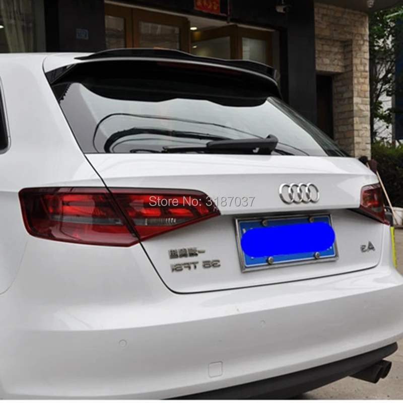 

For Audi Q3 Hatchback Roof 2013 - 2019 ABS Plastic Gloss Black Color Rear Roof Spoiler Wing Trunk Lip Boot Cover Car Styling