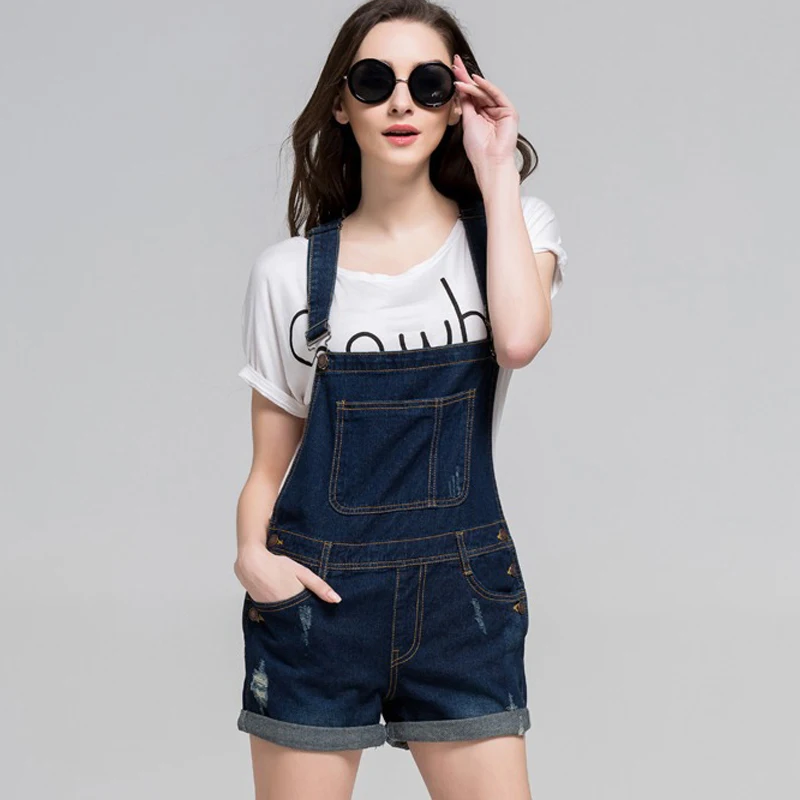 blue jean jumper shorts