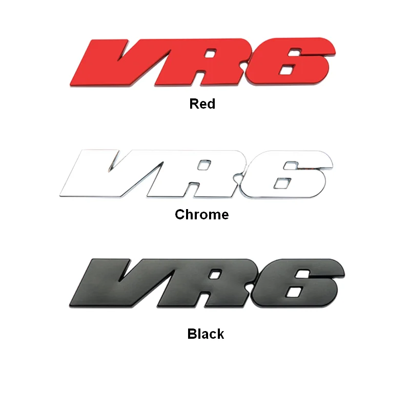 Metal Alloy VR6 Car Sticker Emblem Badge Embleme Emblema