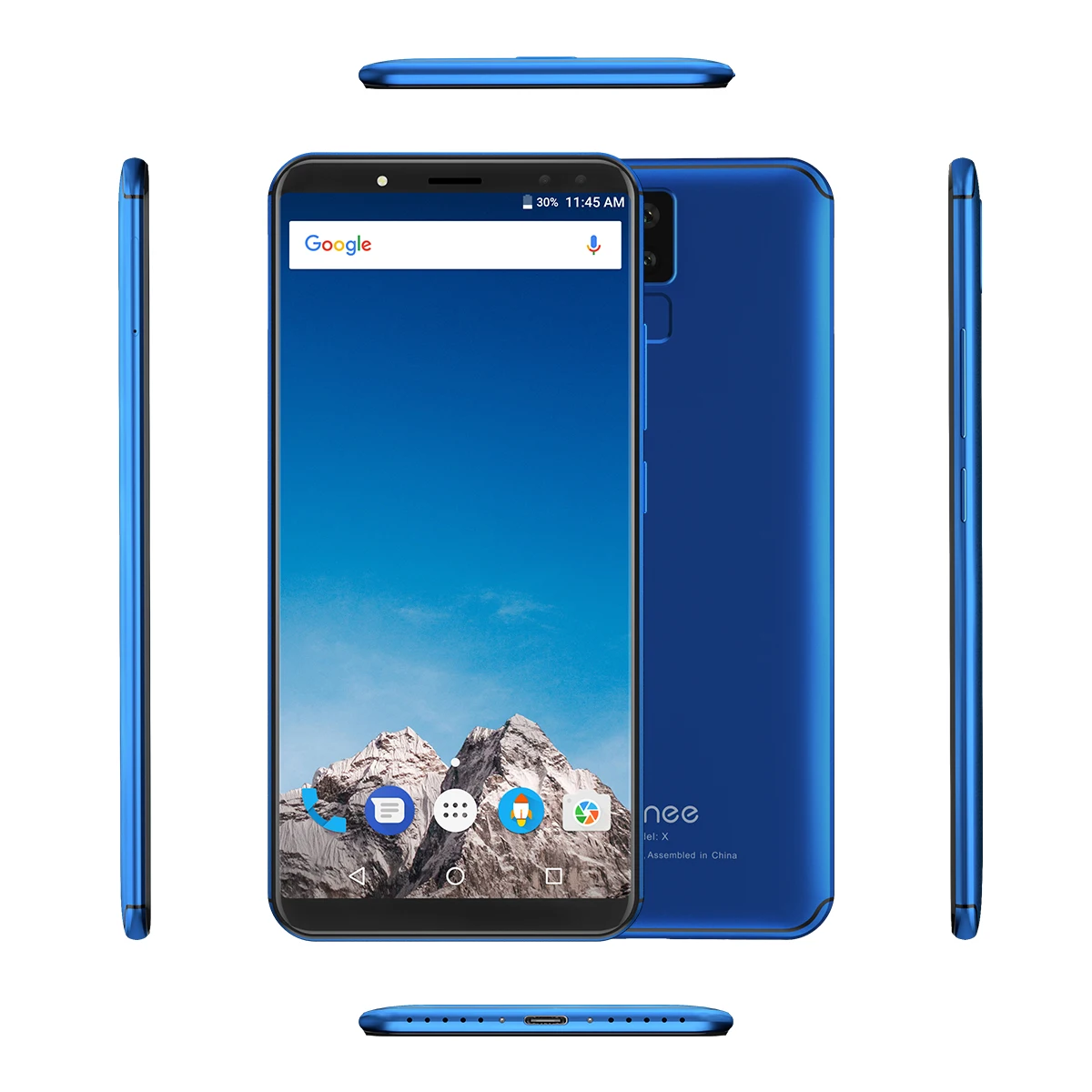 Vernee X Face ID Smartphone Helio P23 Octa core 2.0GHz 4GB 64GB 6.0 inch 18:9 FHD+6200mAh 16MP 4 Cams Android 7.1 Mobile phone