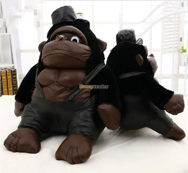 Fancytrader 2015 Hot Selling! 31'' 80cm Super Funny Stuffed Soft Plush Cute Jumbo Muscle Chimpanzee Gorilla, Free Shipping FT50768 (9)