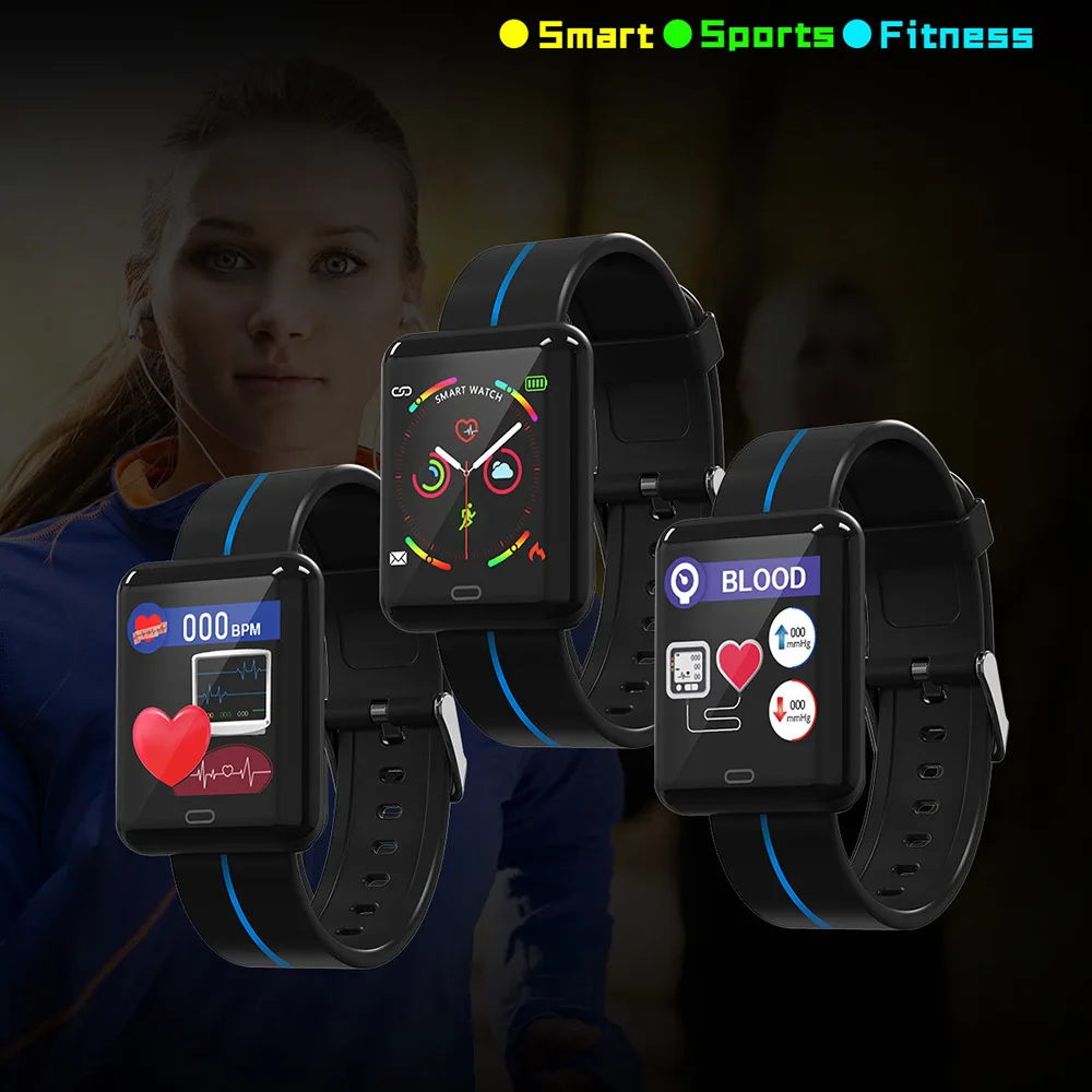 

F5 Smart Sport Watch 1.3 Inch Touch Screen Heart Rate Monitoring Blood Pressure 180Mah Battery Long Time Standby Bracelet