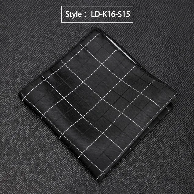 LD-K16-S15 Мужской носовой платок, роскошный жаккардовый галстук для мужчин, подарки, Пейсли, карманное квадратное полотенце, Hankies, модные аксессуары для формального платья, галстук - Цвет: LD-K16-S15