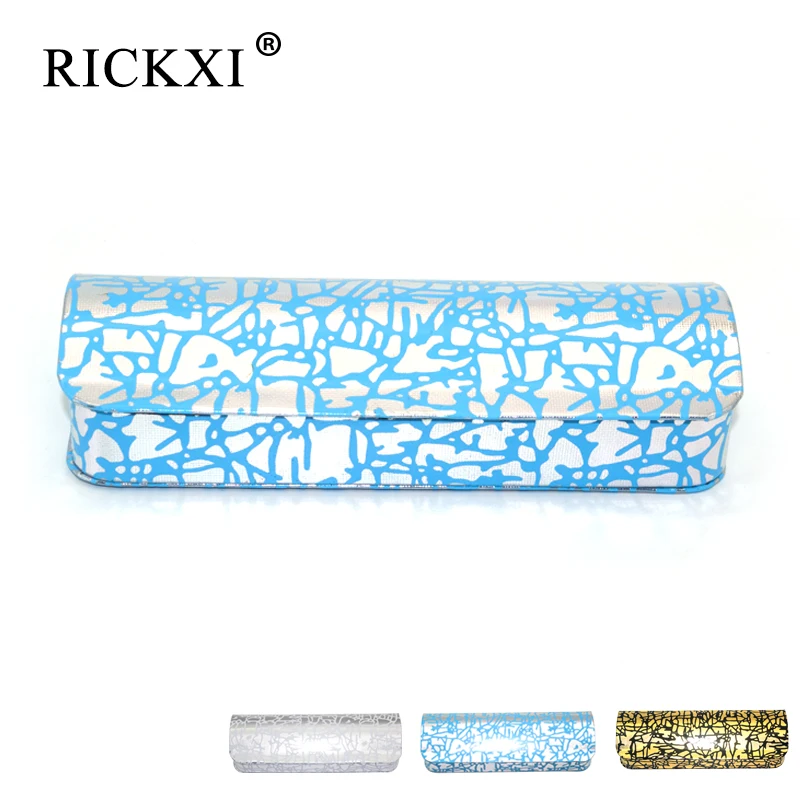 

Metal Optical Glasses Case Box Hard Leather Eyeglasses Case Eye Glasses Cover Handmade Reading Glass Case Eyewear Accessories