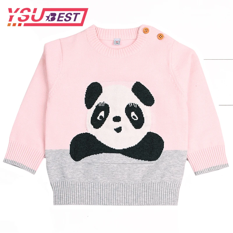 

Baby Knitted Sweater Panda Baby Girl Boy Sweater Toddler Girls Knitted Pullovers Fall Newborn Infant Bunny Knitwear Long Sleeve