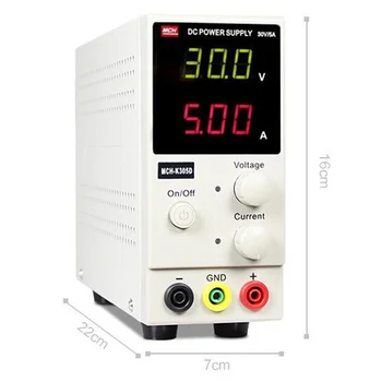 

MCH-K305D Mini Switching Regulated Adjustable DC Power Supply SMPS Single Channel 30V 5A Variable MCH K305D