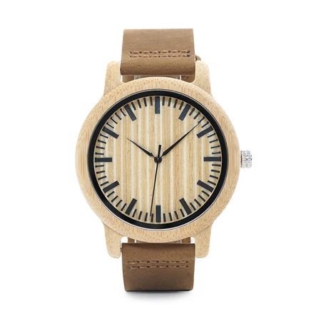 BOBO BIRD WA20A21 повседневные деревянные часы мужские бамбуковые кварцевые часы с кожаными ремешками relojes mujer marca de lujo с подарочной коробкой - Цвет: A20