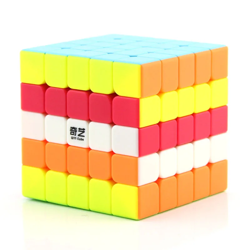 

Qiyi 5x5x5 Qizheng Magic Cubes Stickerless Speed Cube Puzzle Twist Smooth Cube