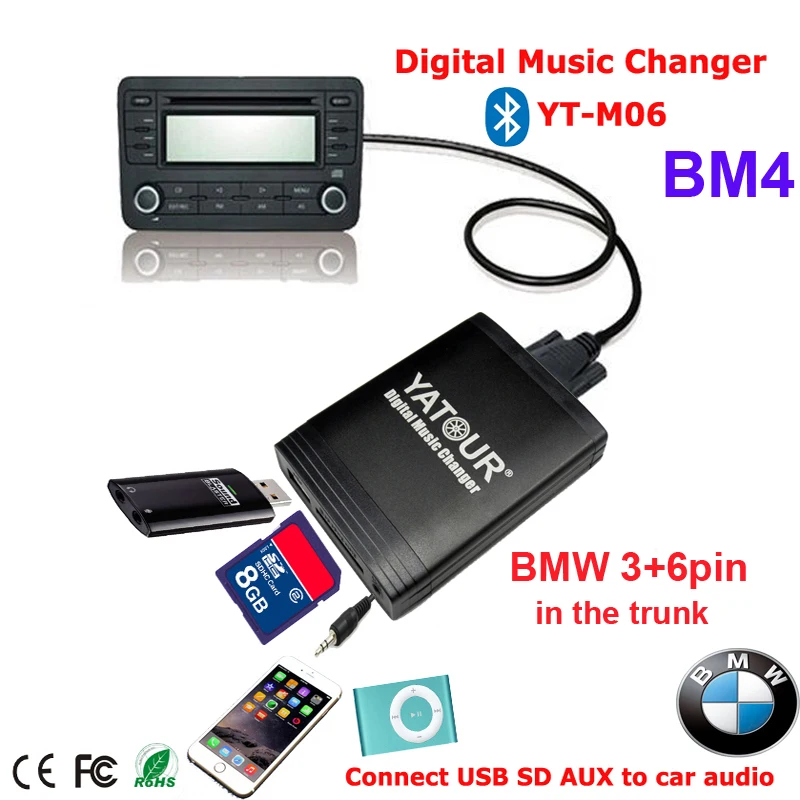 Yatour Car MP3 integration kit for BMW CD changer connection on