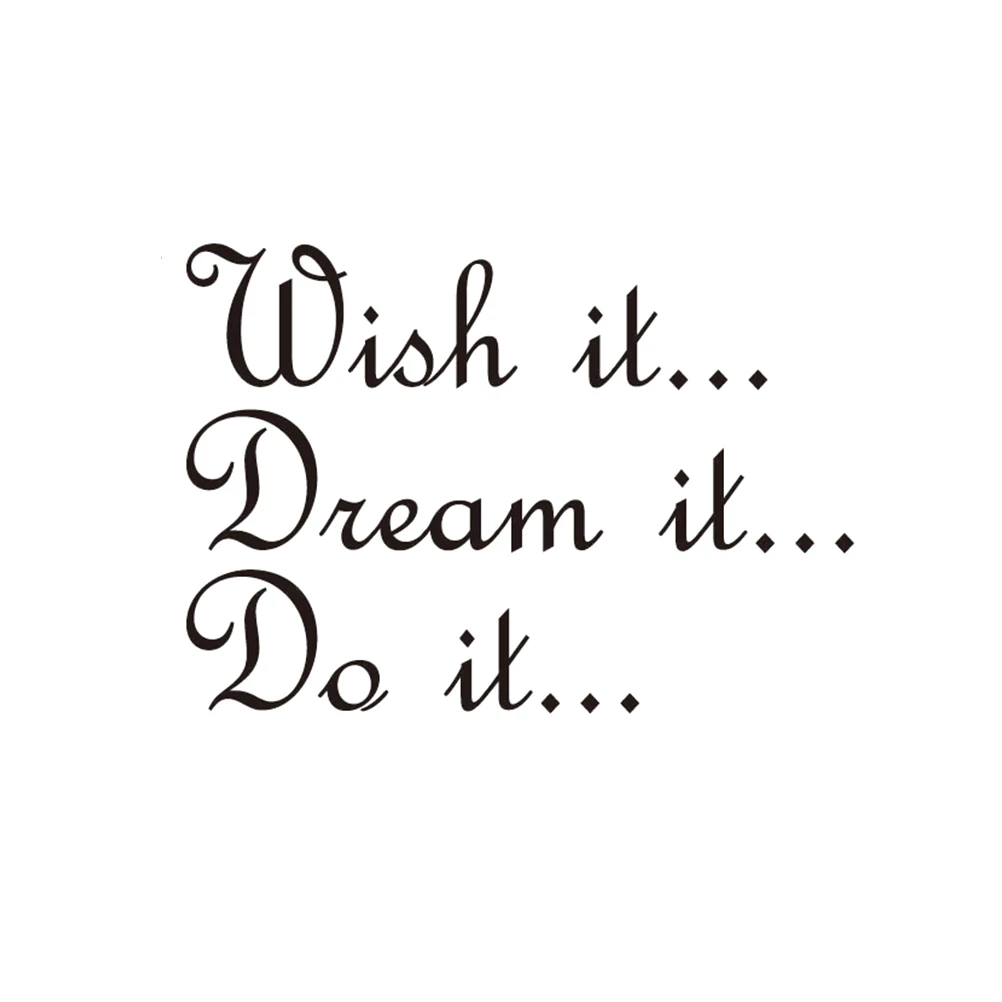 1 шт. нетоксичные самоклеющиеся экологически чистые съемные Wish It Dream Do обои