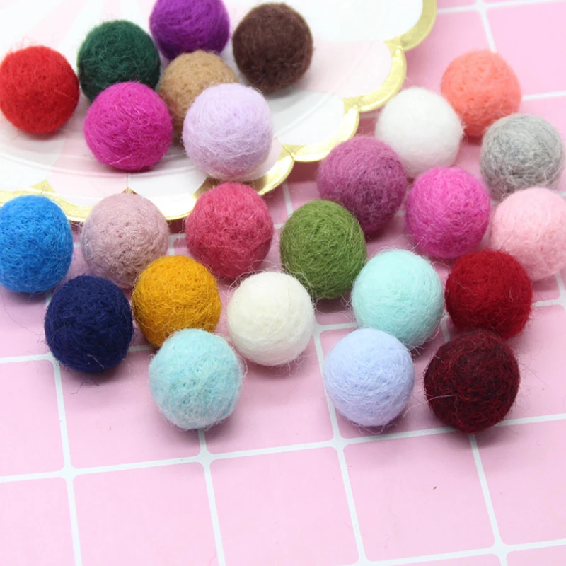 

CCINEE 15/20mm Ball of Yarn Fluffy Soft Pom Poms Pompoms Ball Handmade Kids Toys DIY Craft Supplies