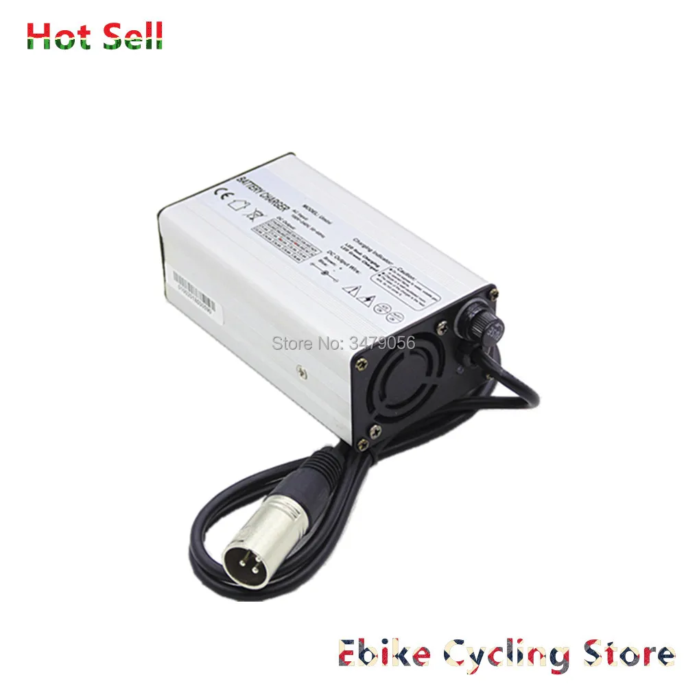 Бесплатная доставка Ebike зарядное устройство 7S 10S 13S 14S 24v 36v 48v 52V 2A 2.5A 3A 4A с DC XLR RCA