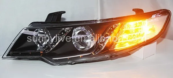 Для Kia Forte Cerato led halo передний светильник 2009-2013 V1