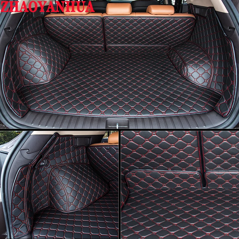 ZHAOYANHUA Car trunk mats for BMW 3/4/5/6/7 Series GT M3 X1 X4 X5 X6 Z4