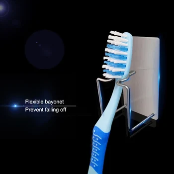 

Toothbrush Holder Storage Rack Stainless Steel Wall Hanging Adjustable For Bathroom YU-Home