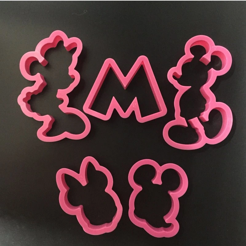Mickey Mouse Mickey Minnie Cuisine Diy Creative 5 Piece Cookies Gateau Outils De Coupe Moules Cookies Mignon Cookies Moule Cuire Moules A1177 Aliexpress