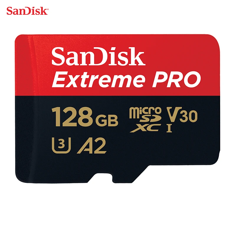 SanDisk Original TF Micro SD Card Extreme Pro Memory Card U3 100MB/s 128GB Phone Camera 4K Video Recording