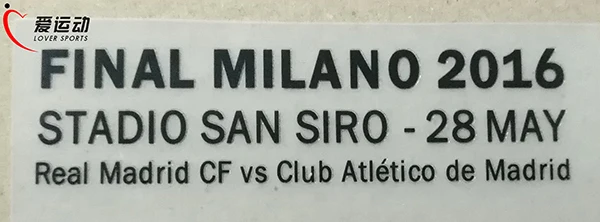 

FINAL MILANO 2016 UCL Champions League FINAL Match Details