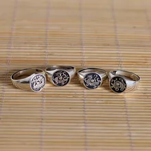 Silver jewelry Europe and the United States men and women General Ms, four animal silver ring