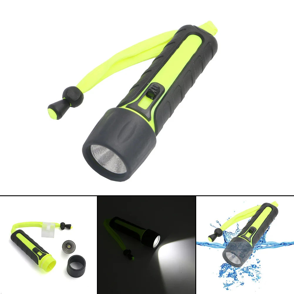 10 Meters Dive Underwater 1200LM Q5 LED Waterproof Diving Flashlight Torch Lamp Light Lanterna With Tail Rope