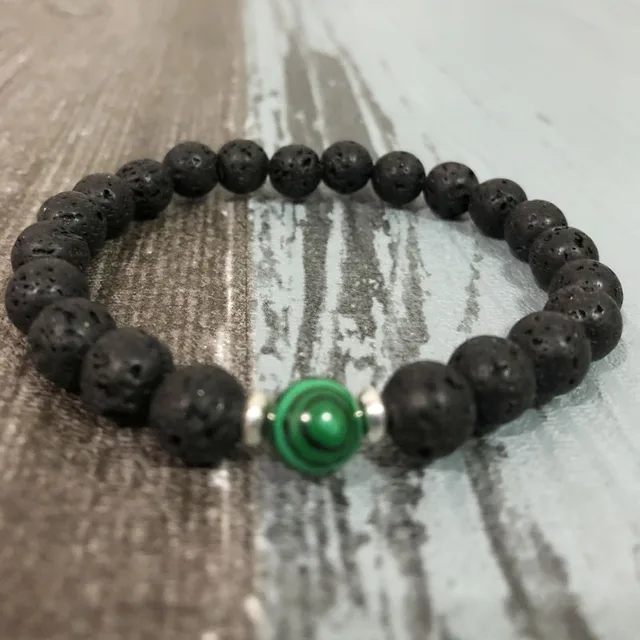 Mala Beads Yoga Bracelet Lava Men Bracelets Malachite Mala Beads Yoga Bracelet Lava Men Bracelets Malachite Earthy And Nature Courage Wrist