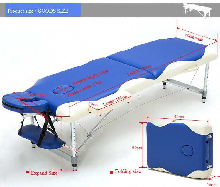 25% ПРОФЕССИОНАЛЬНЫЙ Портативный Складная кушетка для массажа с несущих мешок салонная мебель деревянная кровать складная Красота спа, массажный стол кровать