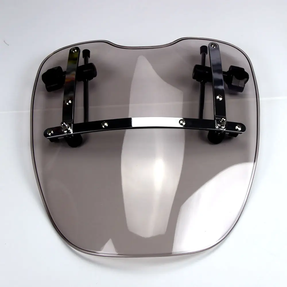 Motorcycle Smoke ABS Windscreen Wind Deflector Universal For Harley