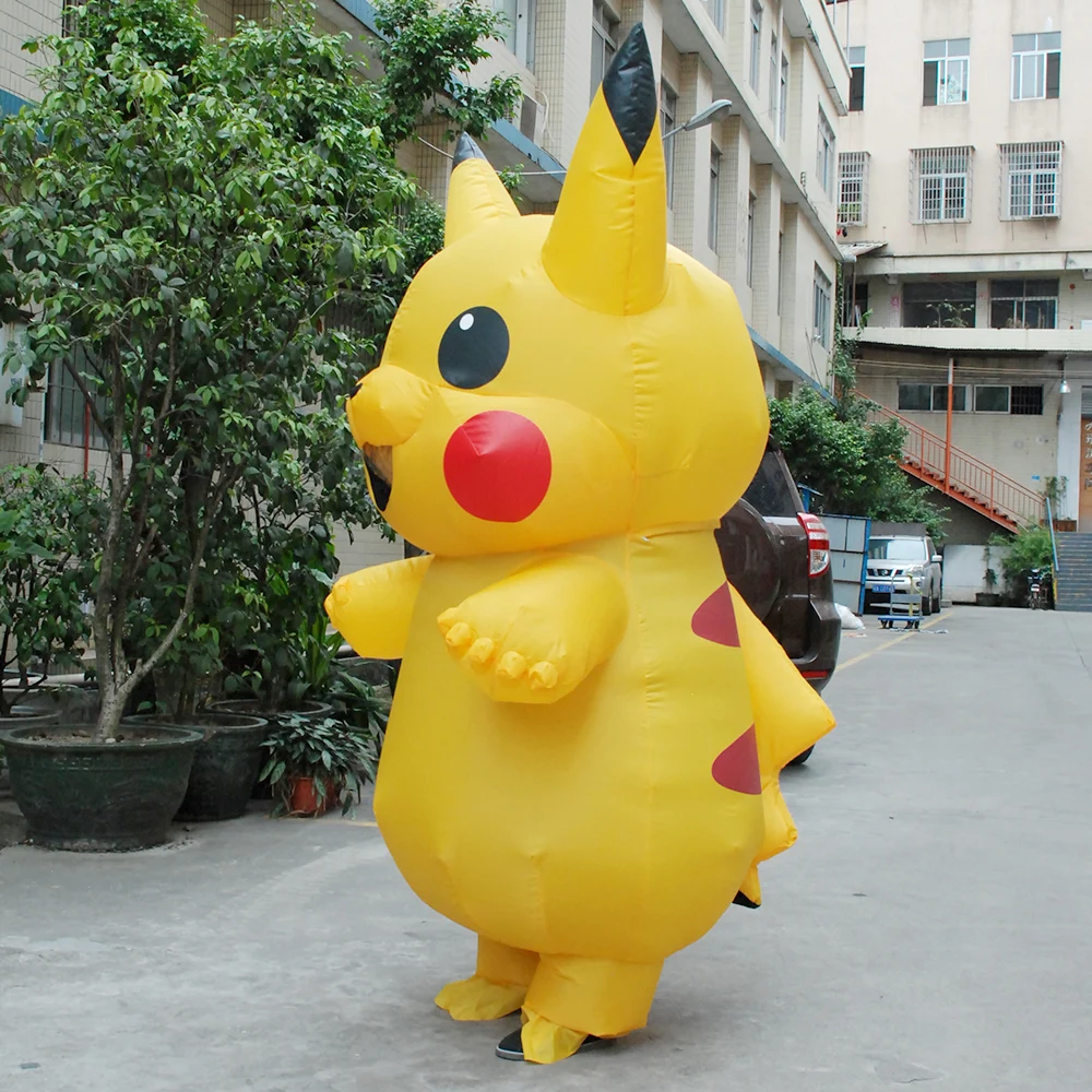 Надувной костюм, костюм на Хэллоуин, косплей, надувной Pika, для взрослых, Пурим, костюмы, нарядное платье для взрослых мужчин и женщин