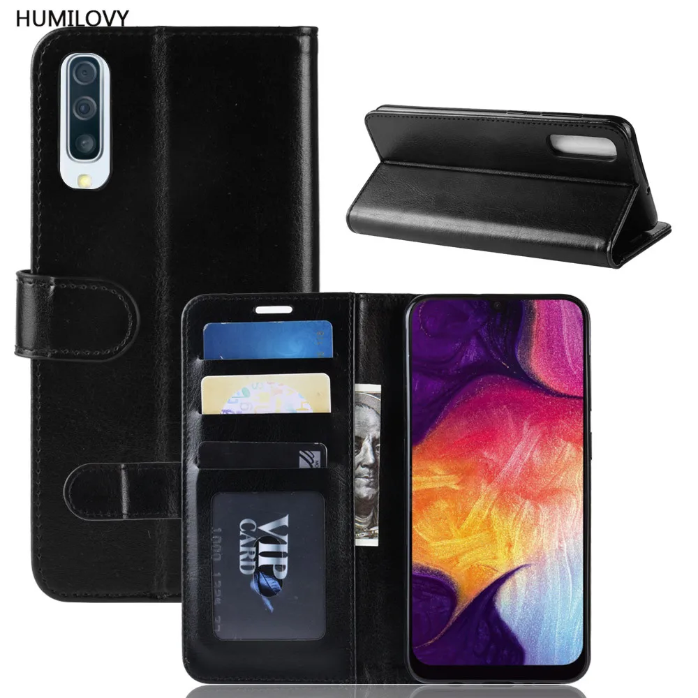 

For Samsung Galaxy A50 Case A505F Luxury Leather Wallet Flip Cover Card Holder For Samsung Galaxy A50 A 50 A505 SM-A505F Cover