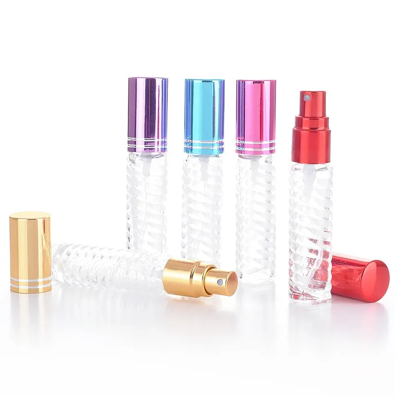Cute Glass 5ml Perfume Bottle With Spray Empty Parfum Case With
