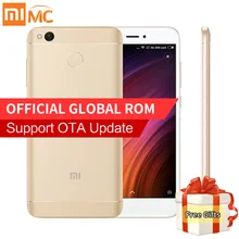Оригинальный Xiaomi Redmi 4x4x3 ГБ 32 ГБ смартфон 5.0 «HD Snapdragon 435 Octa core 4100 мАч 13.0MP Глобальный Встроенная память 4 г LTE оты MIUI 8.2