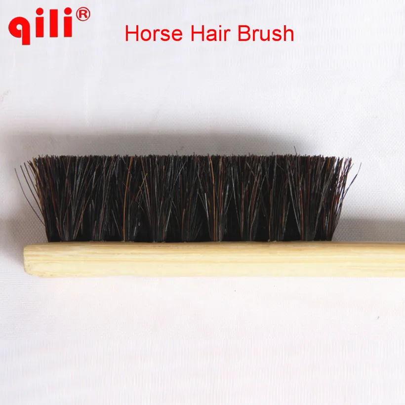 50pcs/Long Wood Handle Bristle Hoursehair Leather Bristles Car