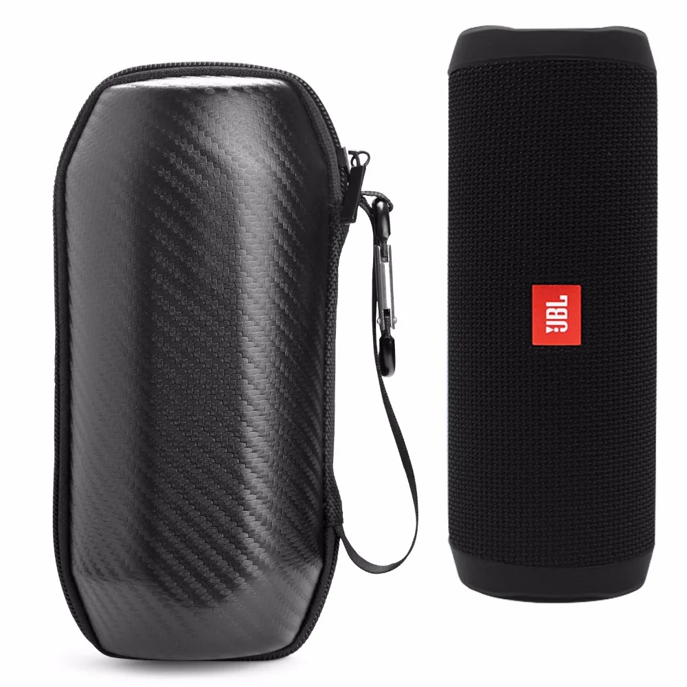 

New Top Portable Case for JBL Flip4 Flip 4 Wireless Bluetooth Speaker Case Protective Case EVA Case High-grade Carbon Fiber
