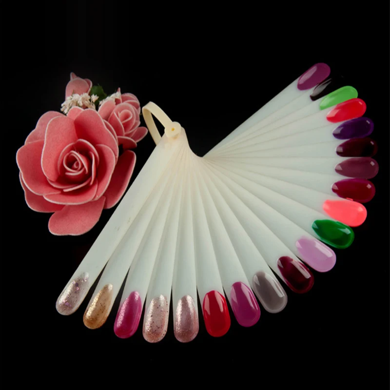 50pcs/lot Fan Type Nail Color Palette Manicure Set Nail Art Tools