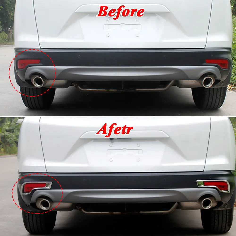 

Car ABS Outside Chromium Styling Rear Bumper Fog Light Lamp Cover Frame Trim Decal For Honda CRV CR-V 2017+ Car Styling Covers