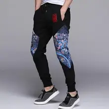 Стильный принт в китайском стиле; модные мужские брюки; национальные шаровары; мужские брюки; pantalones hombre cargo pantalon homme