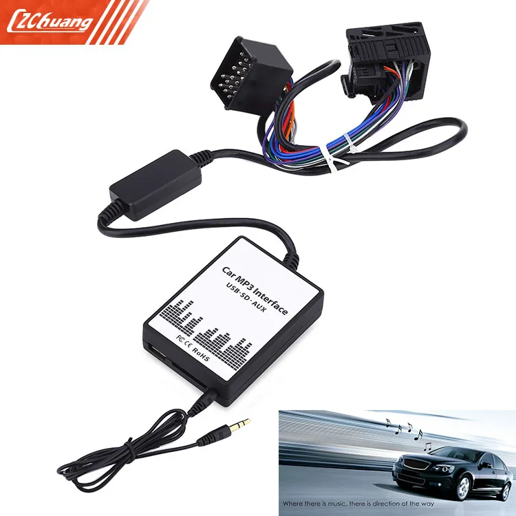 

Car MP3 Interface USB / SD Data Cable Audio Digital CD Changer for BMW 1