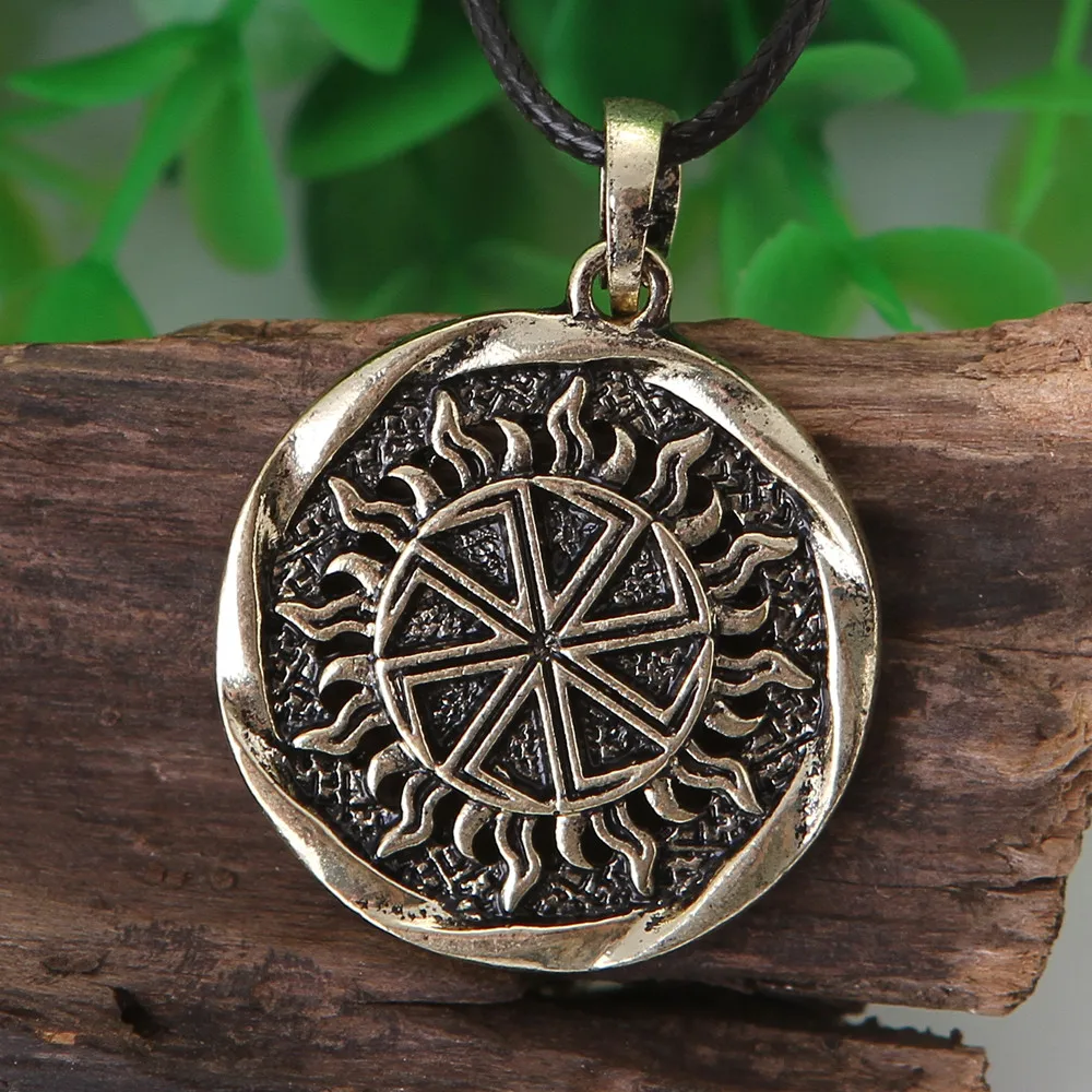 

Slavic Kolovrat Pendant Necklace Pagan Ethnic Kolovrat Necklace Jewelry Women Men Drop Shipping