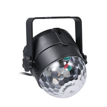 

NEW 3W RGB Auto Sound LED Mini Crystal Magic Ball Effect LED Stage Lights for KTV Xmas Party Wedding Show Club Pub Disco DJ