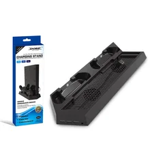 PS4/PS4 Pro/PS4 тонкий двойной контроллер зарядная станция с охлаждающим кулер для Sony Playstation 4 Dualshock 4 Pro игровая консоль