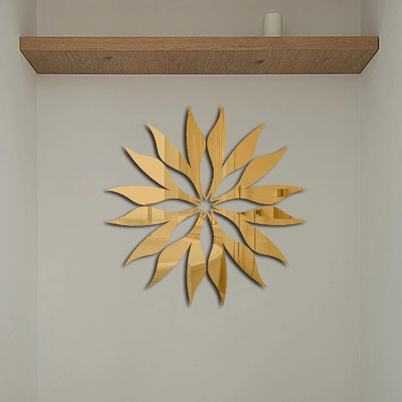 3D креативная Геометрическая абстрактная акриловая зеркальная Настенная Наклейка солнцезащитный дизайн настенная художественная наклейка s для спальни гостиной домашнее украшение