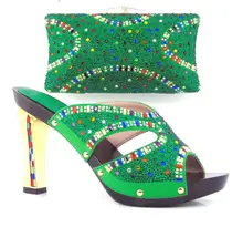 Item No DF16 102 GREEN Lady sl Matching font b Shoes b font And Bags Set