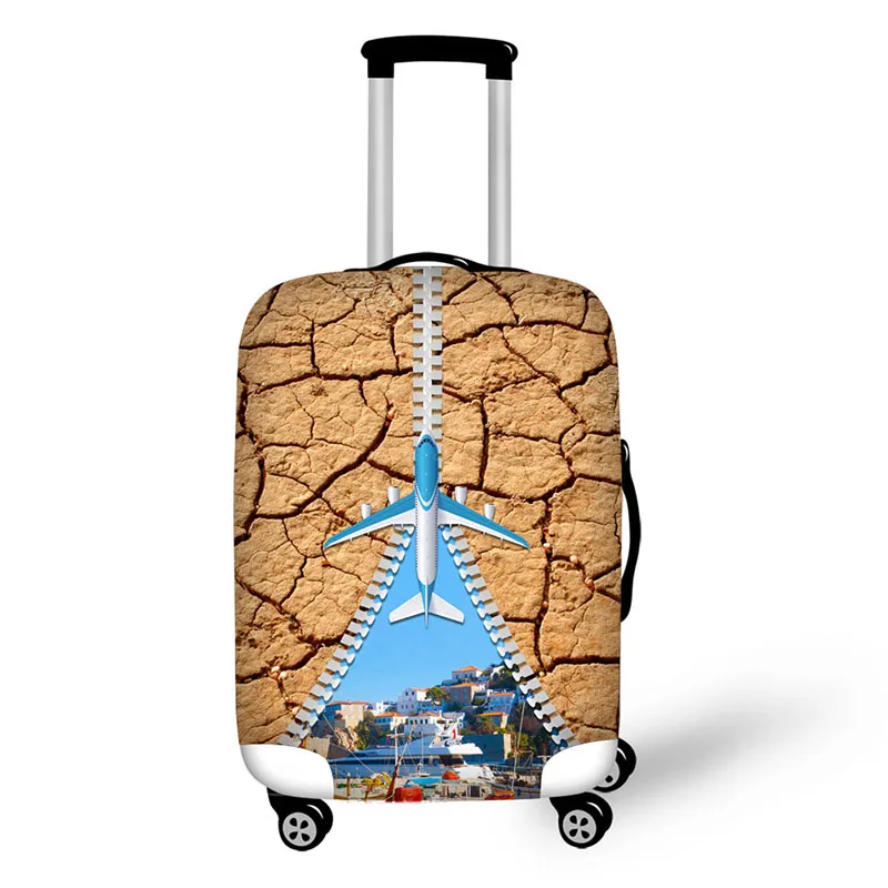 Creative aircraft travel accessories suitcase protective covers 18-30 inch elastic luggage dust cover case stretchable bag