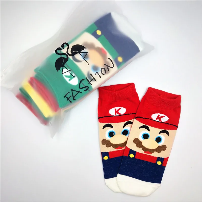 3 пары = 6 шт. осенние женские хлопковые носки sokken Kawaii модные короткие Носки с