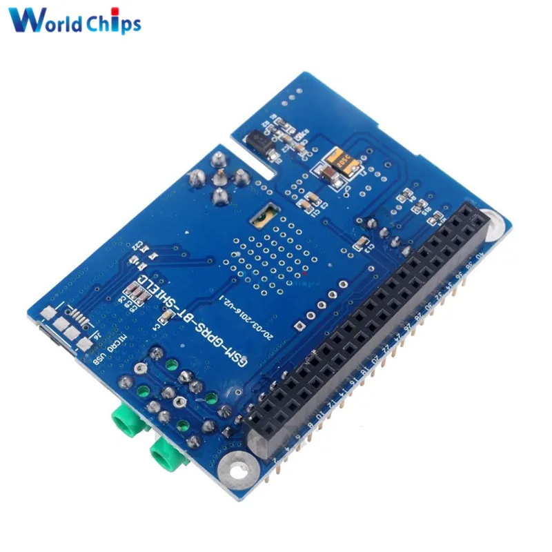 Плата разработки экрана SIM800C вместо модуля SIM900 GPRS GSM 4 с антенной для Raspberrp Pi