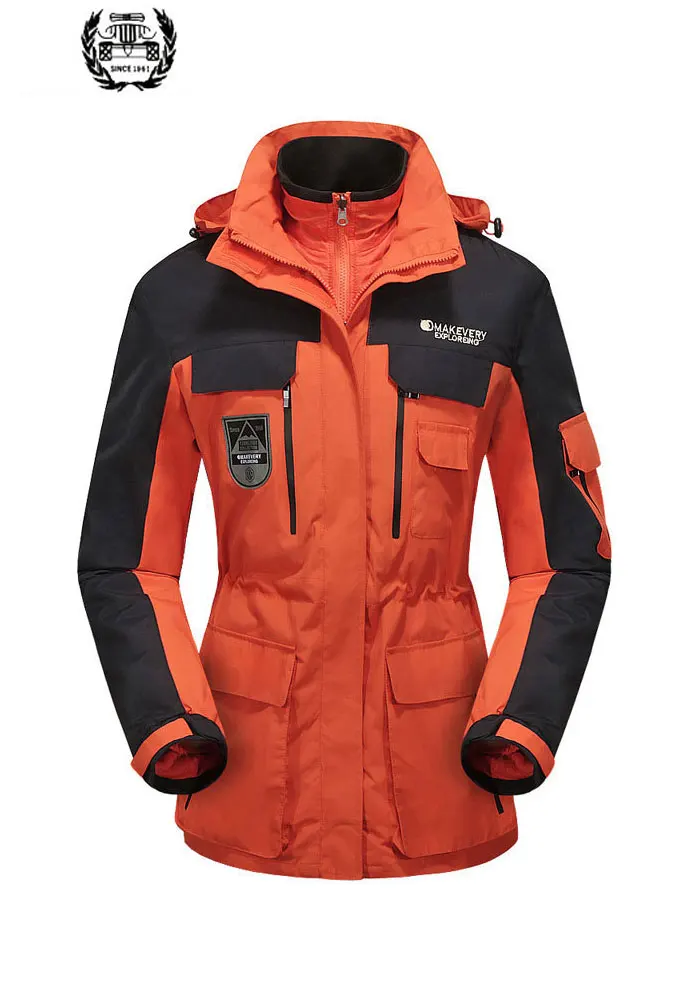 2019 Winter Mens Casual Jacket 2 pc Warm Parka Patchwork Kleur Hooded Thicken 3 in 1 Wind-Proof Jas jassen Straight Merk 2019 Winter Mens Casual Jacket 2 pc Warm Parka Patchwork Kleur Hooded Thicken 3 in 1 Wind-Proof Jas jassen Straight Merk
