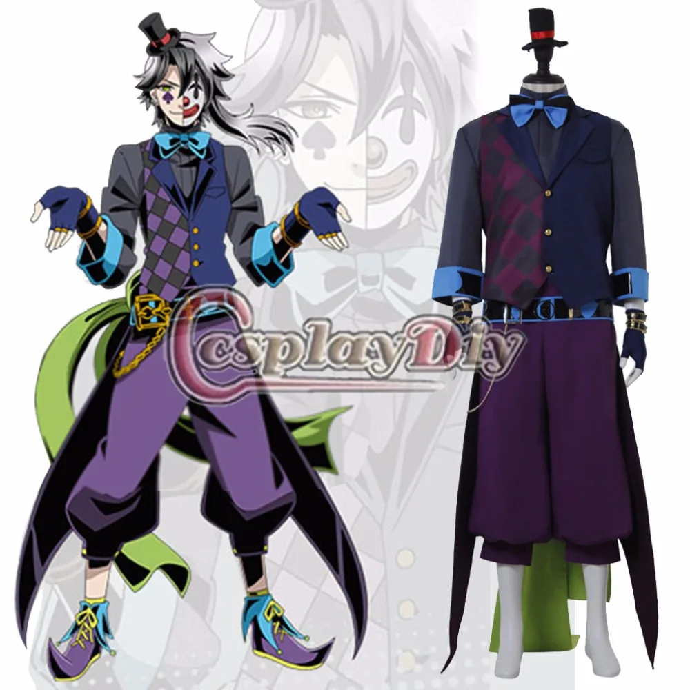 Custom Made Divine Gate Cosplay Costume Loki Joker Cosplay Clothing Costume Hot Anime Halloween Costume D0608 Custom Made Divine Gate Cosplay Costume Loki Joker Cosplay Clothing Costume Hot Anime Halloween Costume D0608