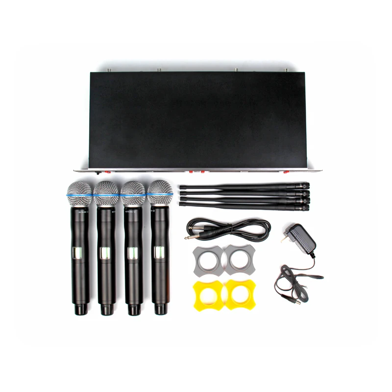 free shipping XTUGA UR24D 4*100 Channel UHF